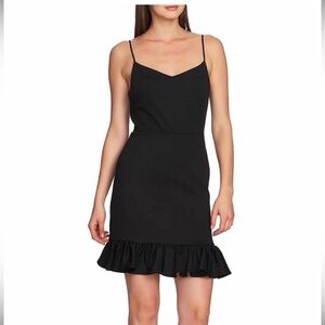 1. State Black Ruffle Hem Dress